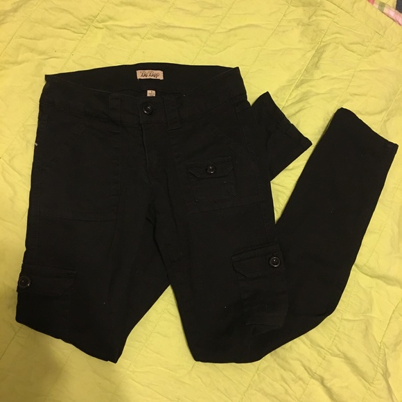 Black Cargo/Utility Pants - Picture 1 of 3